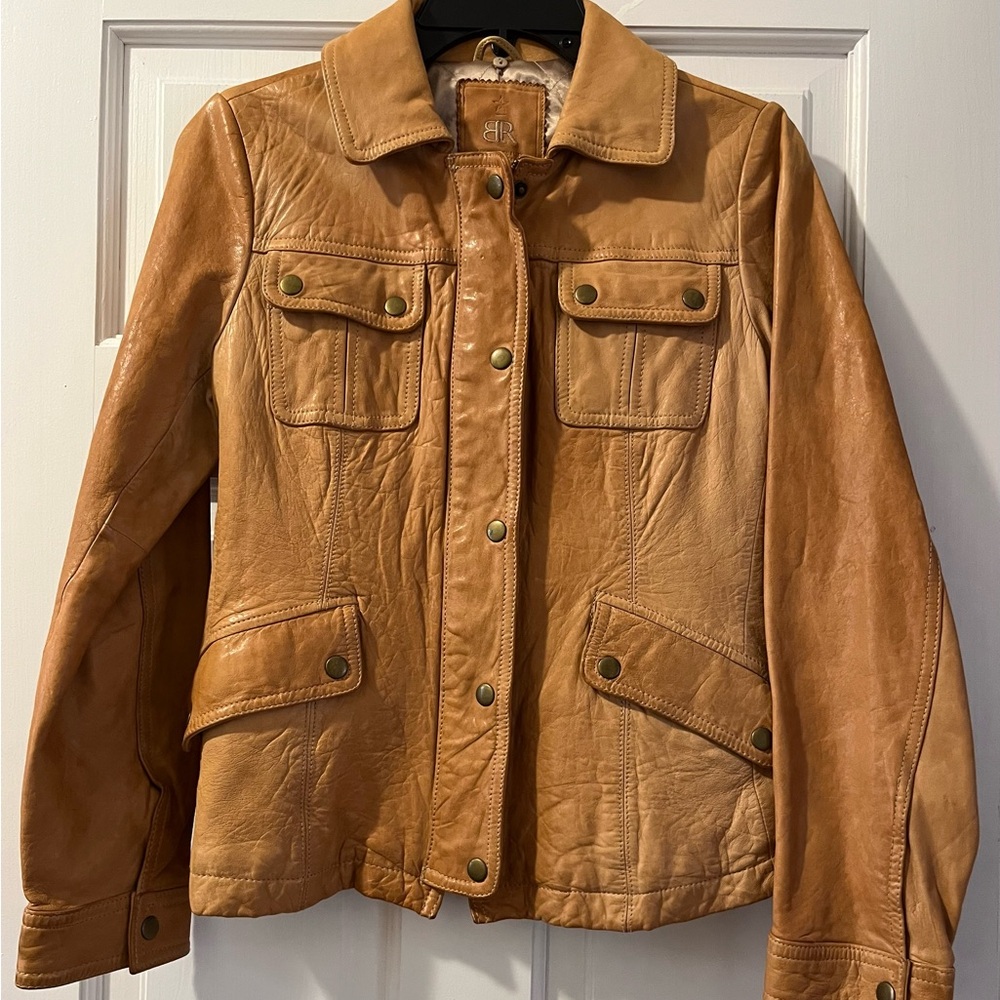 Banana Republic Women's Tan Leather Jacket